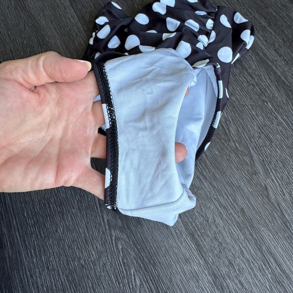 High Waisted Full Coverage Black and White Swimsuit Bottom - Small Med Large New - Picture 4 of 13